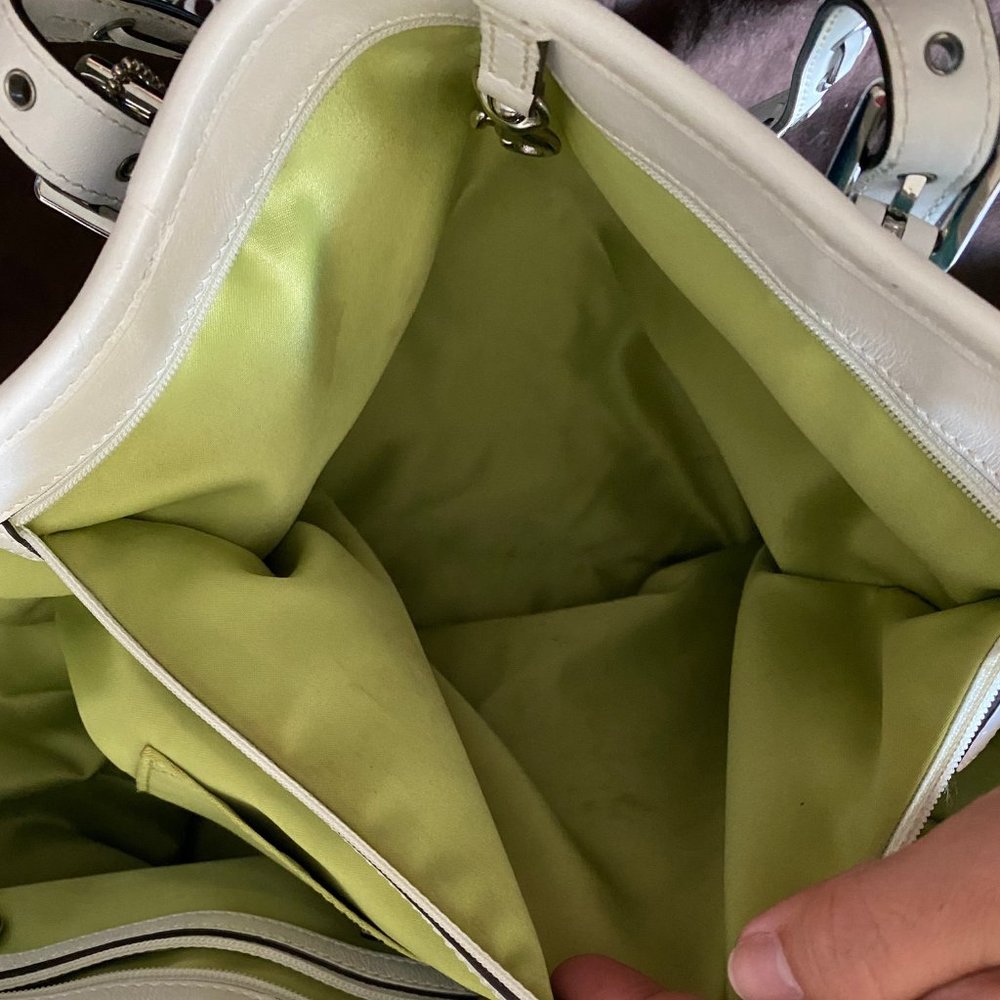 Coach Optic C Patchwork Suede Tote - image 8